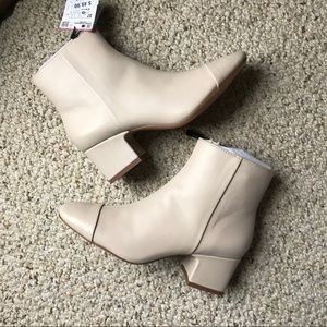 Zara ankle boot beige